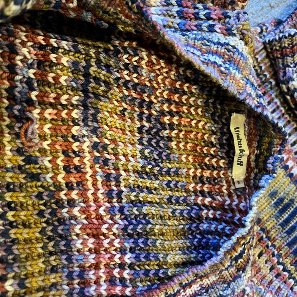 SOLD EUC Misha & Puff Solstice Spacedye Cardigan M/L - Picture 5 of 9